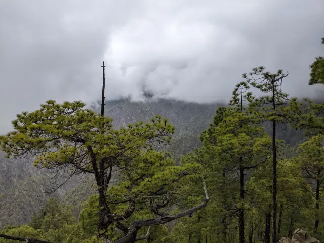 pluie sur la Caldera
