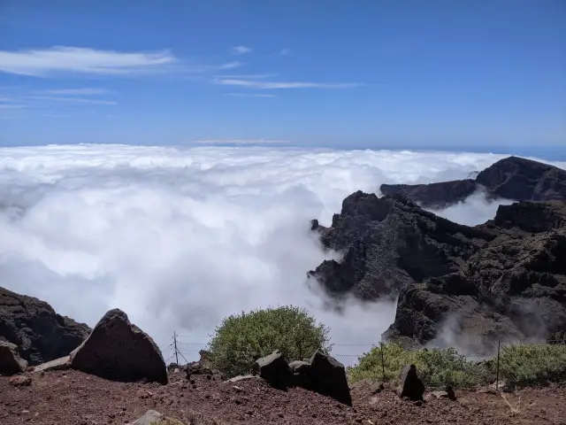 mer de nuages à La Palma